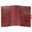 Обкладинка для паспорта зі шкіри 4.0 (бордова)