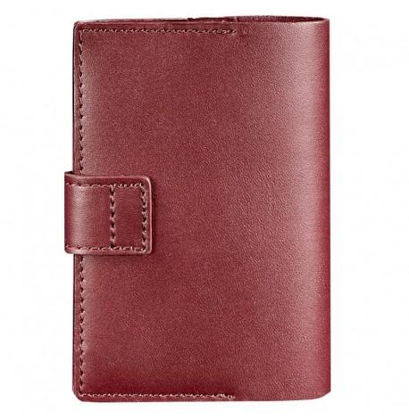 Обкладинка для паспорта зі шкіри 4.0 (бордова)