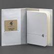 Обкладинка для паспорта зі шкіри 1.2 (белая) шкіра Krast