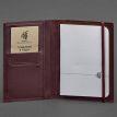 Обложка для паспорта из кожи 2.0 (бордовая) кожа Krast