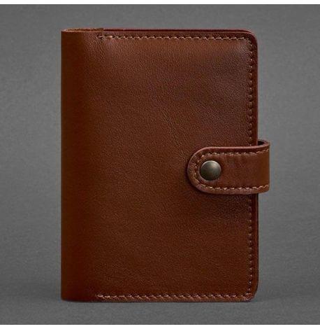 Обкладинка для паспорта зі шкіри 3.0 (світло-коричнева)