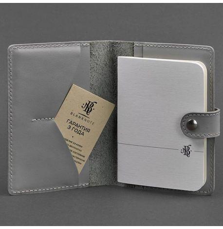 Обложка для паспорта из кожи 3.0 (серая)