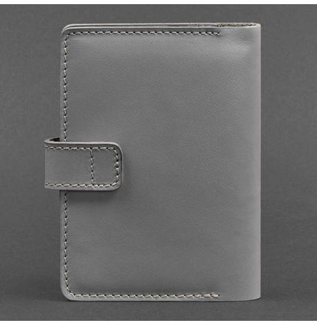 Обложка для паспорта из кожи 3.0 (серая)