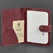 Обложка для паспорта из кожи 3.0 Инди (бордовая)