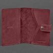 Обложка для паспорта из кожи 3.0 Инди (бордовая)