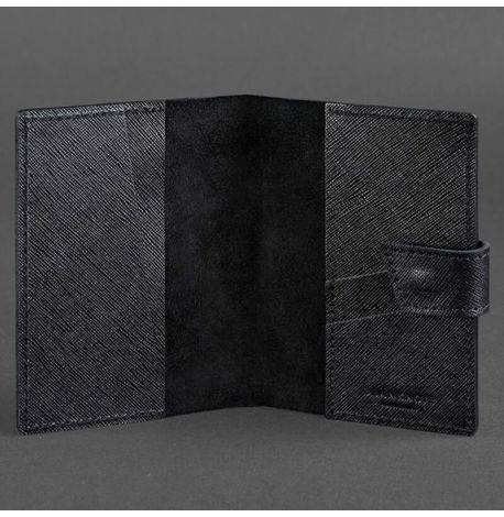 Обложка для паспорта из кожи 4.0 Blackwood (черная)