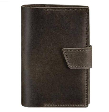 Обкладинка для паспорта зі шкіри 4.0 (темно-коричнева)