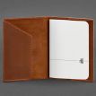 Кожаная обложка для паспорта с гербом Украины (светло-коричневая)