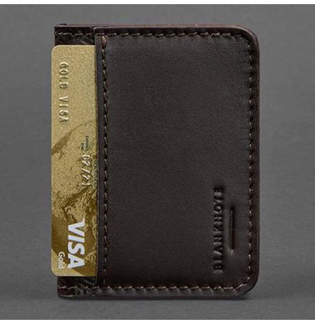 Шкіряна обкладинка для прав або id-паспорта 4.0 Карбон (коричнева)