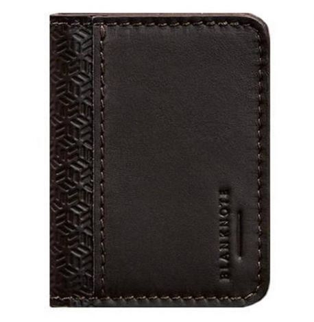 Шкіряна обкладинка для прав або id-паспорта 4.0 Карбон (коричнева)