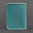 Шкіряна обкладинка для прав або id-паспорта 4.0 (бірюзова)