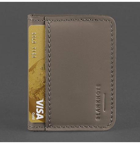 Шкіряна обкладинка для прав або id-паспорта 4.1 з гербом України (темно-бежева)