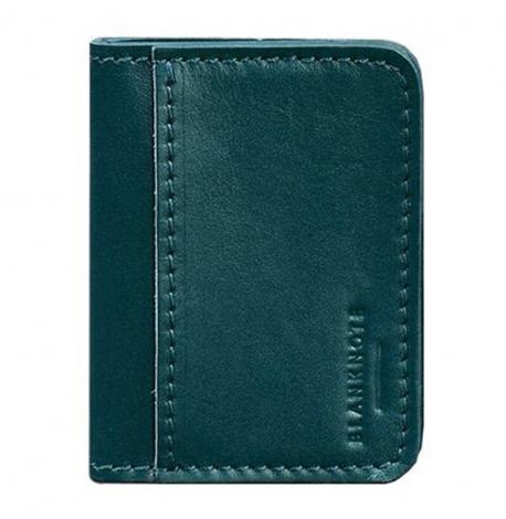 Шкіряна обкладинка для прав або id-паспорта 4.1 з гербом України (зелена)