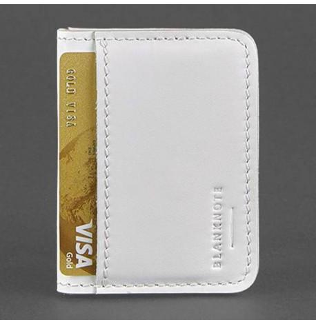 Кожаная обложка для прав или id-паспорта 4.0 (белая)