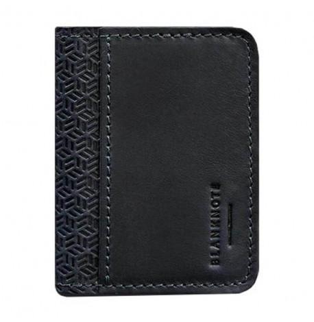 Шкіряна обкладинка для прав або id-паспорта 4.0 (карбон синя)