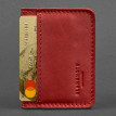 Шкіряна обкладинка для прав або id-паспорта 4.0 (червона)