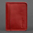 Шкіряна обкладинка для прав або id-паспорта 4.0 (червона)