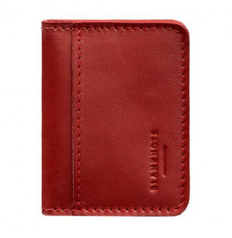 Шкіряна обкладинка для прав або id-паспорта 4.0 (червона)