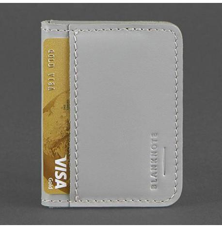 Кожаная обложка для прав или id-паспорта 4.0 (серая)