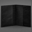 Обложка для паспорта из кожи 1.2 (черная) кожа Krast