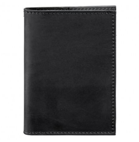 Обложка для паспорта из кожи 1.2 (черная) кожа Crazy Horse