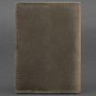 Обложка для паспорта из кожи 1.2 (темно-коричневая) кожа Crazy Horse