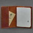Обложка для паспорта из кожи 1.3 (светло-коричневая) кожа Crazy Horse