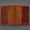 Обложка для паспорта из кожи 1.3 (светло-коричневая) кожа Crazy Horse