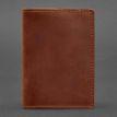 Обложка для паспорта из кожи 1.3 (светло-коричневая) кожа Crazy Horse