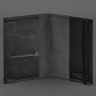 Обкладинка для паспорта зі шкіри 1.0 (чорна) шкіра krast
