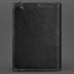 Обкладинка для паспорта зі шкіри 1.0 (чорна) шкіра krast