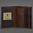 Обложка для паспорта из кожи 1.0 (темно-коричневая)