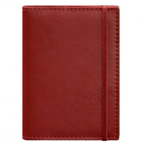 Обкладинка для паспорта зі шкіри 1.0 (червона)
