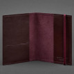 Обкладинка для паспорта зі шкіри 1.0 (бордова) шкіра Krast