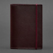 Обкладинка для паспорта зі шкіри 1.0 (бордова) шкіра Krast