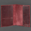 Обложка для паспорта из кожи 1.0 (бордовая) кожа crazy horse