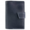 Обкладинка для паспорта зі шкіри 4.0 (темно-синя) шкіра Crazy Horse