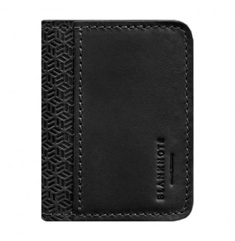 Кожаная обложка для прав или id-паспорта 4.0 (карбон черная)