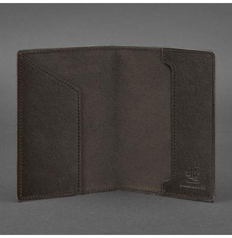 Кожаная обложка для военного билета 7.0 (темно-коричневая)