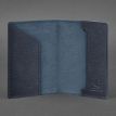 Кожаная обложка для военного билета 7.0 (темно-синяя)