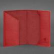 Шкіряна обкладинка для військового квитка 7.0 (червона)