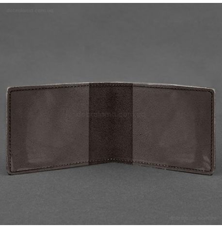 Шкіряна обкладинка для посвідчення ГУР (темно-коричнева)