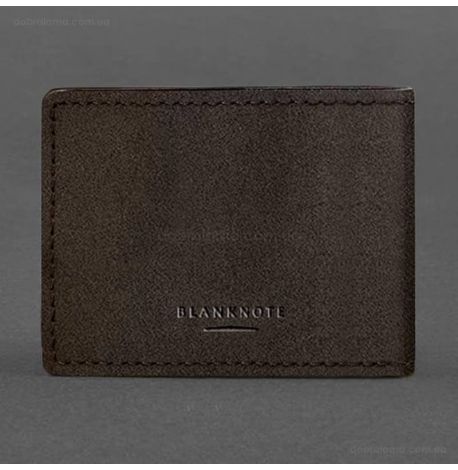 Шкіряна обкладинка для посвідчення ГУР (темно-коричнева)