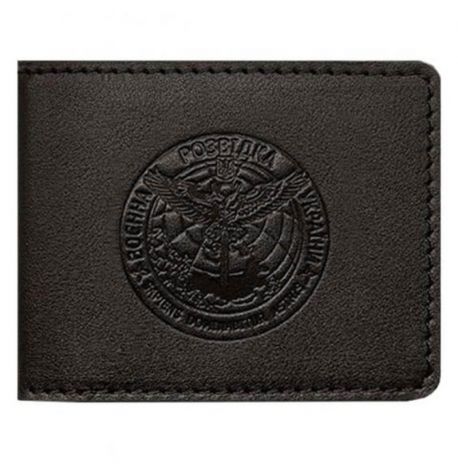 Шкіряна обкладинка для посвідчення ГУР (темно-коричнева)