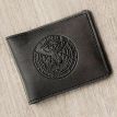 Кожаная обложка для удостоверения ГУР (черная)