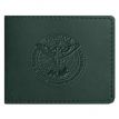 Шкіряна обкладинка для посвідчення ГУР (зелена) шкіра Crazy Horse