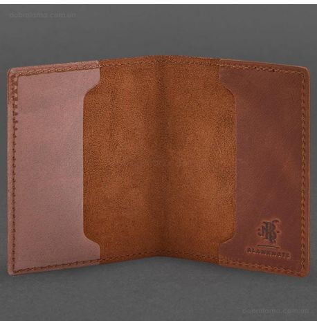 Шкіряна обкладинка для посвідчення офіцера 9.2P (світло-коричнева) шкіра Crazy Horse