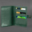 Кожаная обложка-портмоне для военного билета 15.0 (зеленая) кожа Crazy Horse