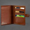 Шкіряна обкладинка-портмоне для військового квитка 15.0 (світло-коричнева) шкіра Krast
