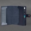 Кожаная обложка-портмоне для военного билета 15.0 (темно-синяя) кожа Krast